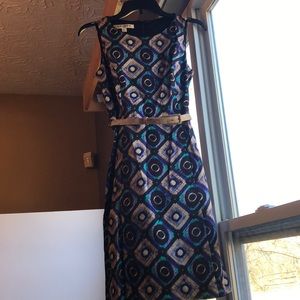 Evan Picone Sleeveless Cotton-Spandex Dress Size 6